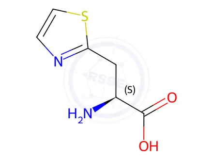 Chemical structure of (2S)-2-Amino-3-(1,3-thiazol-2-yl)propanoic Acid