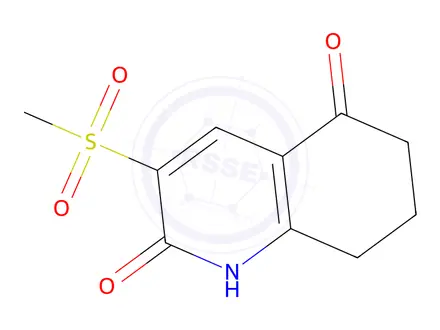 Chemical structure of 3-methanesulfonyl-1,2,5,6,7,8-hexahydroquinoline-2,5-dione