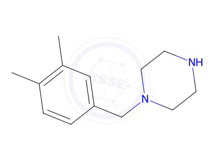 Chemical structure of 1-(3,4-Dimethylbenzyl)piperazine