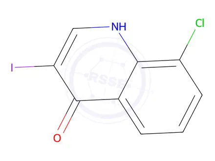 Chemical structure of 8-CHLORO-3-IODO-1H-QUINOLIN-4-ONE