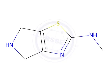 Chemical structure of N-Methyl-5,6-dihydro-4H-pyrrolo[3,4-d]thiazol-2-amine
