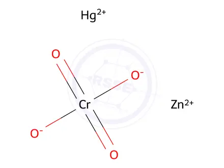 Chemical structure of Zinc mercury chromate