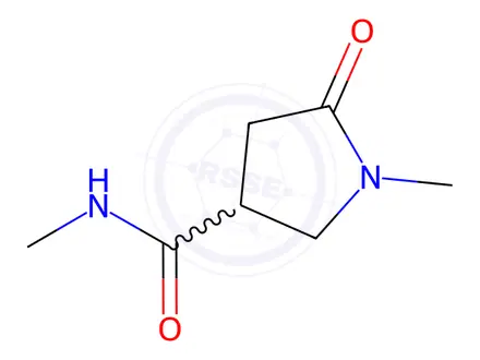 Chemical structure of N,N'-Dimethyl-5-Pyrrolidinone-3-Carboxamide