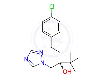 Chemical structure of Tebuconazole Solution, 100 mg/L, 1 ml