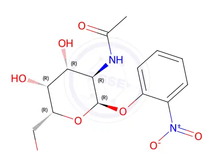 Chemical structure of o-Nitrophenyl 2-Acetamido-2-deoxy-α-D-galactopyranoside