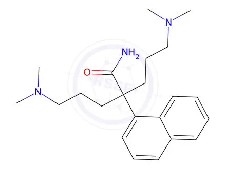 Chemical structure of α,α-Bis[3-(dimethylamino)propyl]-1-naphthaleneacetamide
