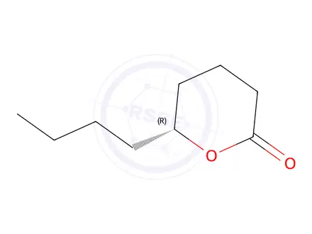 Chemical structure of (R)-6-Butyltetrahydro-2H-pyran-2-one