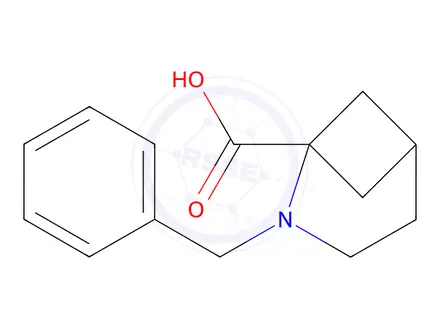 Chemical structure of 2-benzyl-2-azabicyclo[3.1.1]heptane-1-carboxylic acid