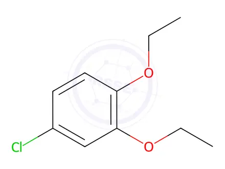 Chemical structure of Benzene, 4-chloro-1,2-diethoxy-