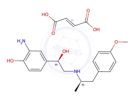 Chemical structure of rac N-Deformyl Formoterol Fumarate