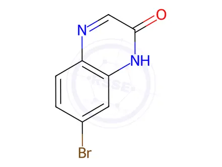 Chemical structure of 7-Bromoquinoxalin-2(1H)-one