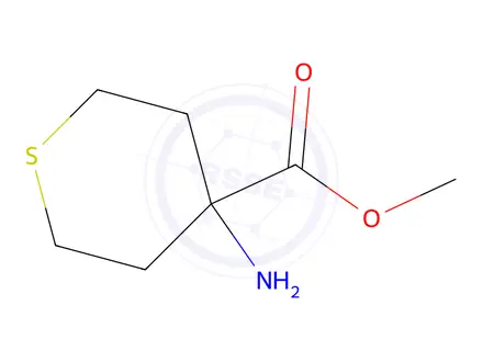 Chemical structure of Methyl 4-aminotetrahydro-2h-thiopyran-4-carboxylate