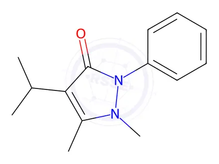 Chemical structure of Propyphenazone