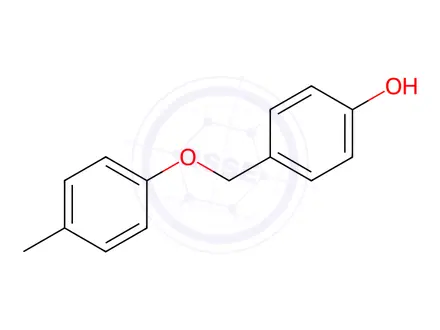 Chemical structure of 4-((P-Tolyloxy)Methyl)Phenol