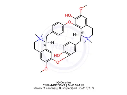 Chemical structure of (+)-Curarine