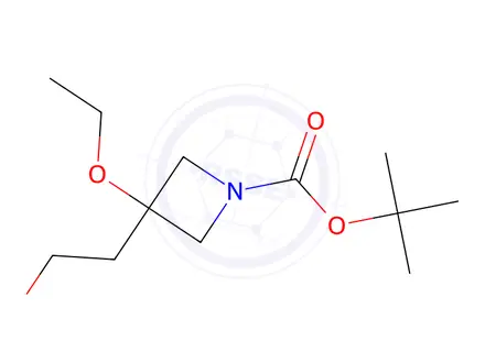 Chemical structure of Tert-butyl 3-ethoxy-3-(2-hydroxyethyl)azetidine-1-carboxylate