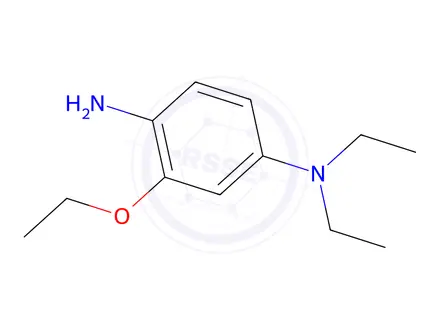 Chemical structure of 2-ethoxy-N4,N4-diethyl-p-phenylenediamine