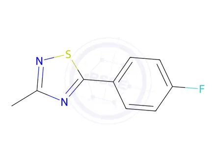Chemical structure of 5-(4-Fluorophenyl)-3-methyl-1,2,4-thiadiazole