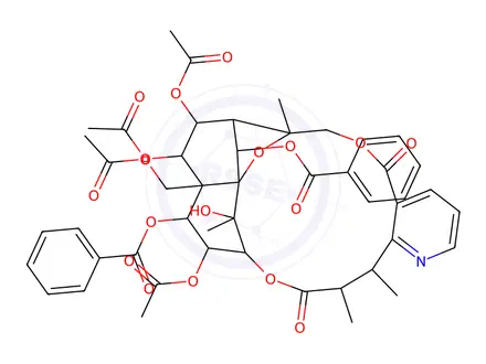 Chemical structure of 6-benzoyl-6-deacetylmayteine