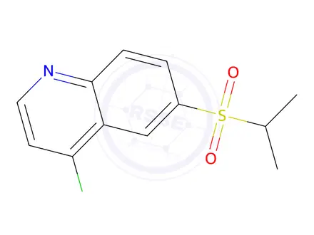 Chemical structure of 4-Chloro-6-(isopropylsulfonyl)quinoline
