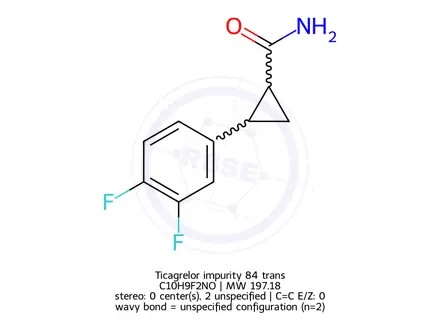 Chemical structure of Ticagrelor Impurity 84 (trans)