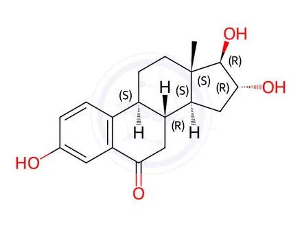 Chemical structure of Estriol Impurity 16