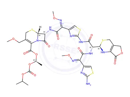 Chemical structure of Cefpodoxime Proxetil Impurity 21