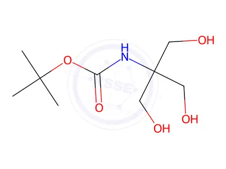 Chemical structure of tert-Butyl (1,3-dihydroxy-2-(hydroxymethyl)propan-2-yl)carbamate