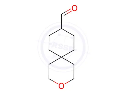 Chemical structure of 3-Oxaspiro[5.5]Undecane-9-carbaldehyde