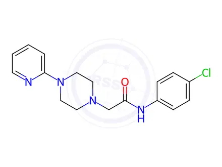 Chemical structure of N-(4-chlorophenyl)-2-(4-(pyridin-2-yl)piperazin-1-yl)acetamide