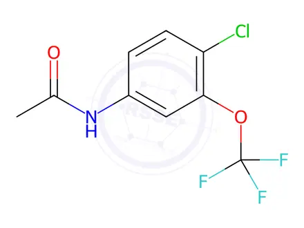 Chemical structure of N-(4-Chloro-3-(trifluoromethoxy)phenyl)acetamide
