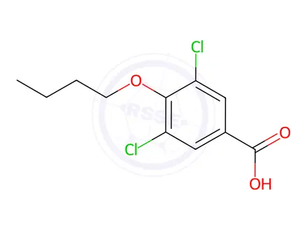 Chemical structure of 4-Butoxy-3,5-dichlorobenzoic acid