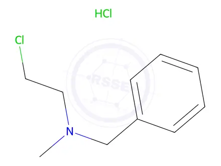 Chemical structure of N-(2-chloroethyl)-N-methylbenzylamine Hydrochloride