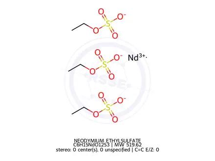 Chemical structure of NEODYMIUM ETHYLSULFATE
