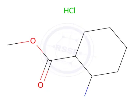 Chemical structure of Methyl 2-aminocyclohexanecarboxylate hydrochloride