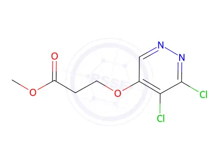 Chemical structure of Methyl 3-((5,6-dichloropyridazin-4-yl)oxy)propanoate