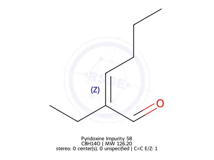 Chemical structure of Pyridoxine Impurity 135