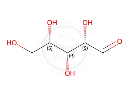 Chemical structure of L-xylose