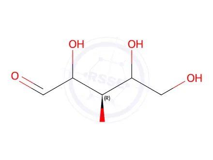 Chemical structure of (3R)-2,3,4,5-tetrahydroxypentanal
