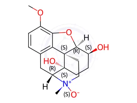 Chemical structure of 6α-Oxycodol N-oxide