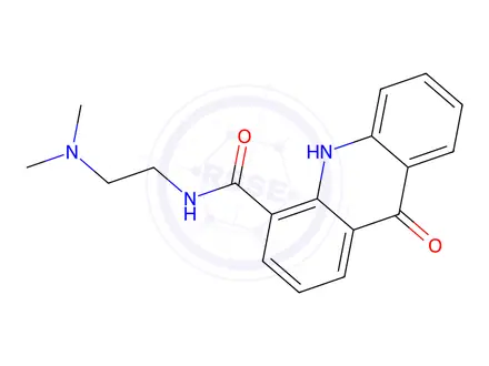 Chemical structure of N-[2-(Dimethylamino)ethyl]-9,10-dihydro-9-oxo-4-acridinecarboxamide