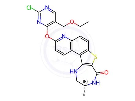 Chemical structure of Gamcemetinib (CC-99677)