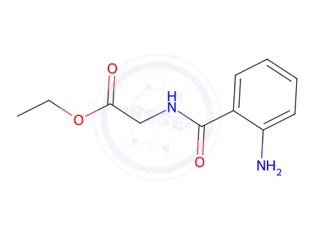 Chemical structure of ethyl 2-(2-aminobenzamido)acetate