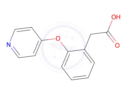 Chemical structure of 2-(2-(Pyridin-4-yloxy)phenyl)acetic acid