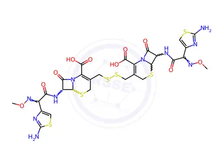 Chemical structure of Ceftiofur Dimer 2,Ceftiofur disulfide dimer