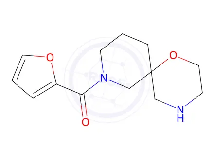 Chemical structure of Furan-2-yl(1-oxa-4,8-diazaspiro[5.5]undecan-8-yl)methanone