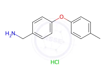 Chemical structure of [4-(4-Methylphenoxy)phenyl]methanamine hydrochloride