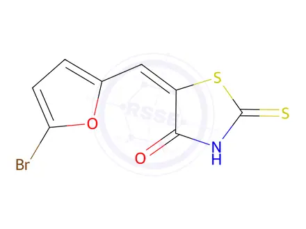 Chemical structure of 5-((5-Bromofuran-2-yl)methylene)-2-thioxothiazolidin-4-one