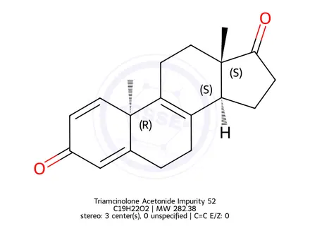 Chemical structure of Triamcinolone Acetonide Impurity 52