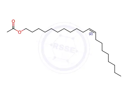 Chemical structure of 11-Eicosen-1-ol, 1-acetate, (11Z)-